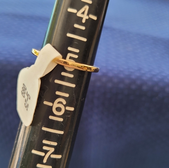 NEW. Sz.5, Vintage. Petite Heart CZ Goldtone Ring Lady Remington - Picture 6 of 13